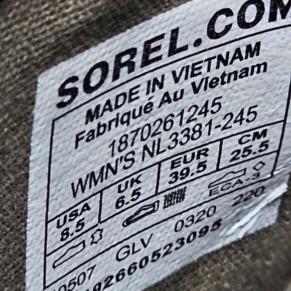 Sorel Womens Cate Major Boot Size 8.5 Waterproof Brown Leather Block Heel Bootie - Picture 10 of 10